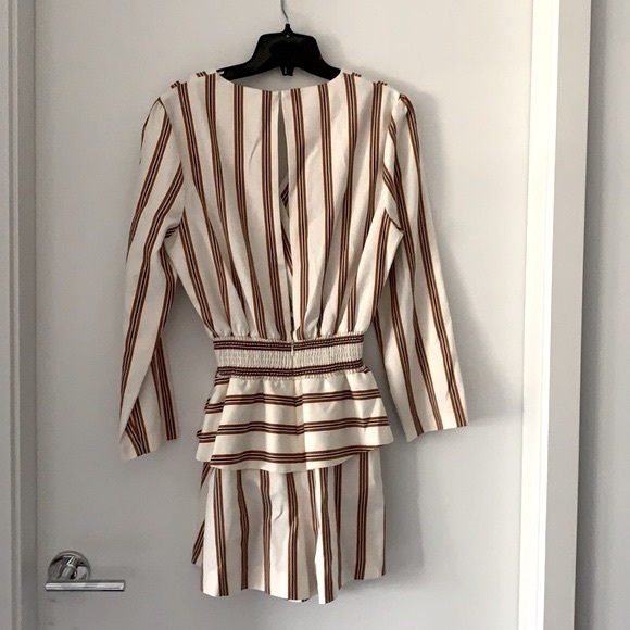 MAJE COMBINATION SHORT RAYURE ROMPER - Picture 6 of 11